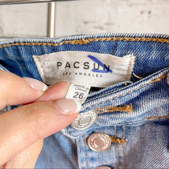 PACSUN Distressed Button denim skirt - Picture 5 of 5